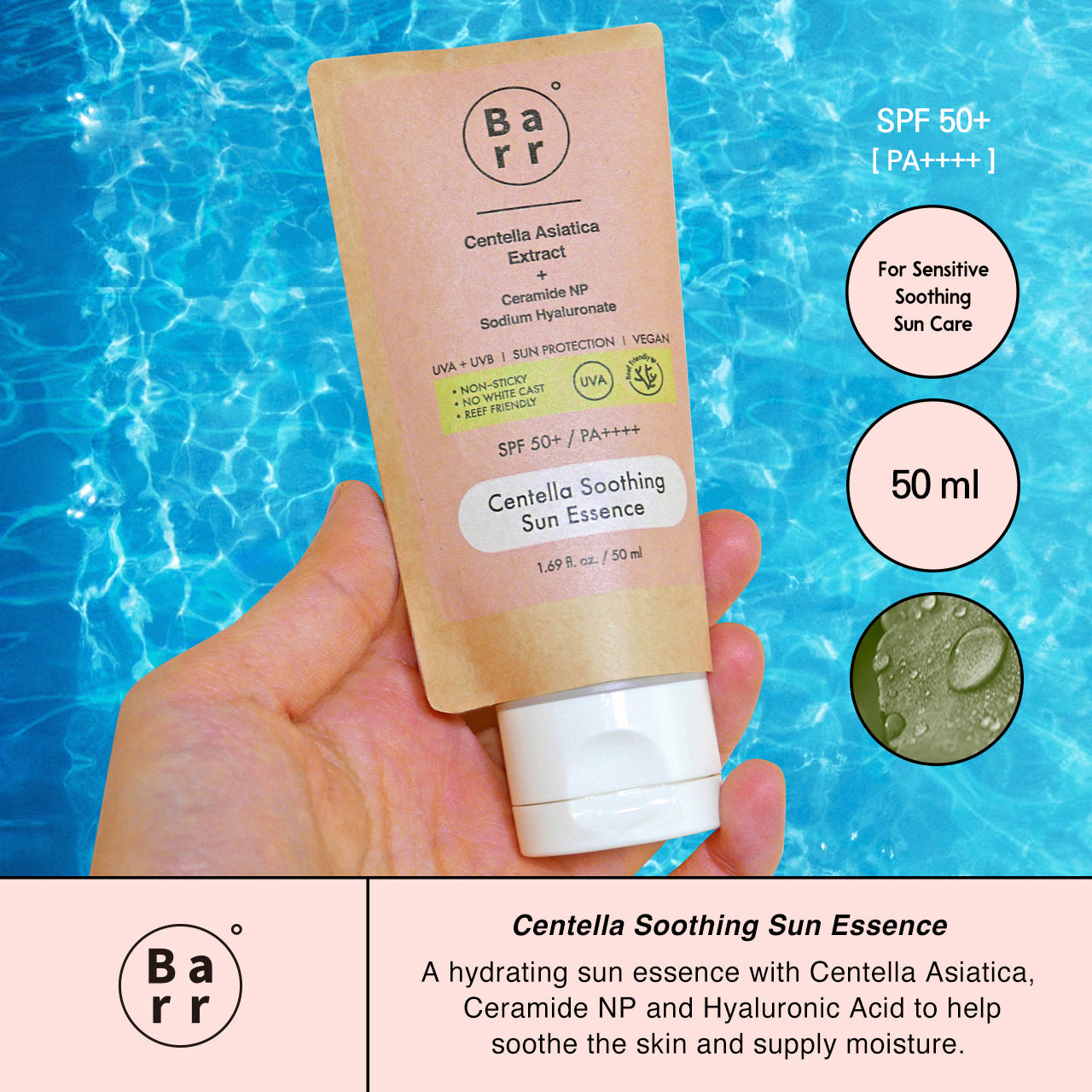 BARR Centella Soothing Sun Essence (SPF 50+ PA++++)